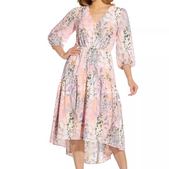 Adrianna Papell Dresses & Skirts - Adrianna‎ Papell - Floral-Print Midi Dress